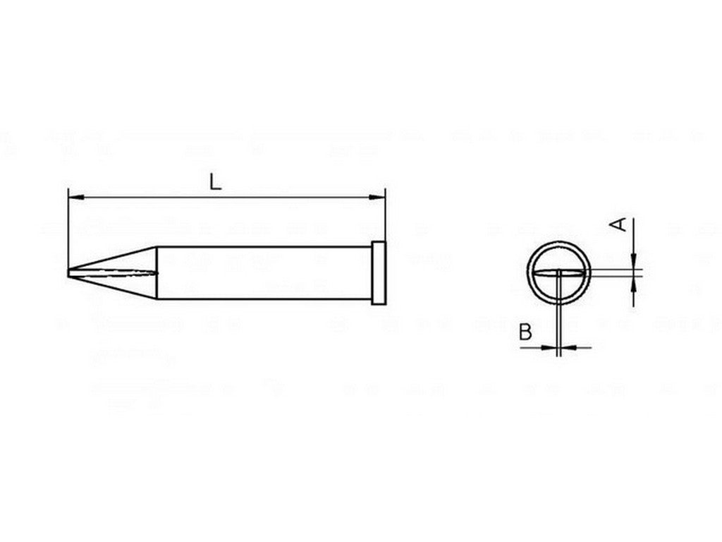 XT-H Loddespids 0,8 mm