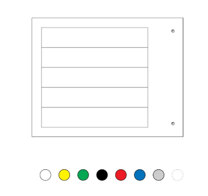 25X70MM.SIZE, PRECUT,SELF ADHESIVE,WHITE, RIGID PVC LEGEND MG-17.5-A FOR MARKING MODULAR MERLIN GERI