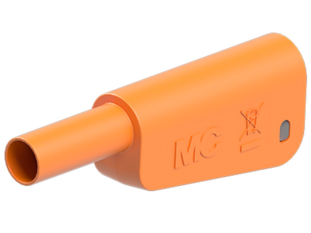 Insulation for banana plug KT-SL-4-39 Ø4mm ORANGE for 1mm wire for SLQ-4x +SLM-4x