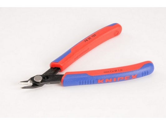 Elektronik super knips 125mm m/PVC på greb bruneret