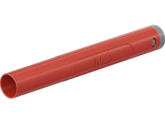 Han-stik Ø4mm SACR10-4A-39-TW RØD CATII 1000V/CATIII 600V 19A max.1,0mm² Ø3,9mm f/crimpning FORGYLD