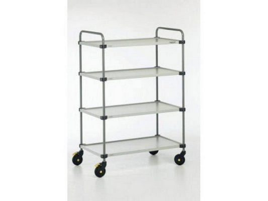 Rolling table w/4 adjustable shelves 535x1100x1535
