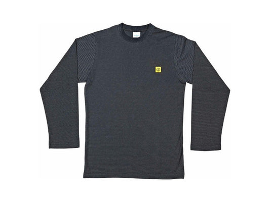 T-shirt ESD Mørkegrå Lang ærme str. XS