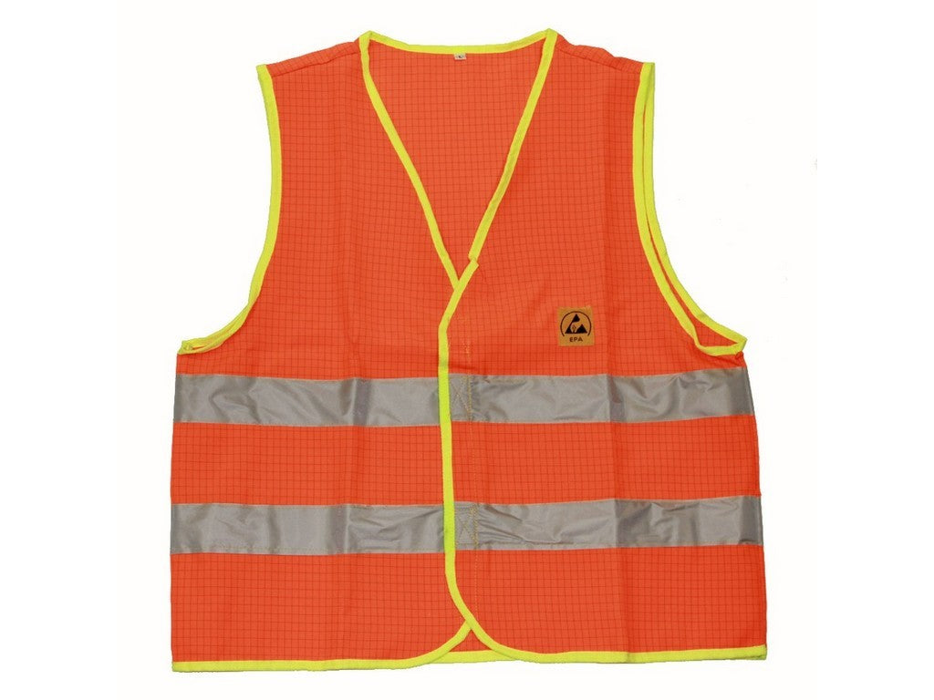 Vest Hi-Vis orange ESD str. XL
