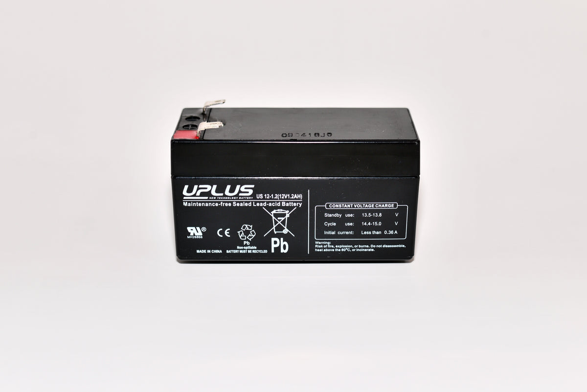 Blybatteri 12V/1,2Ah Fast-on 4,8mm