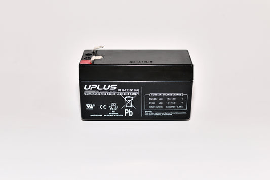 Blybatteri 12V/1,2Ah Fast-on 4,8mm
