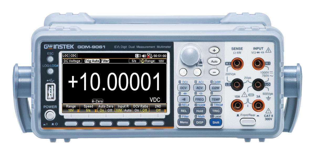 GW INSTEK 6 1/2 ciffer, 2 kanals bord multimeter, 10 A