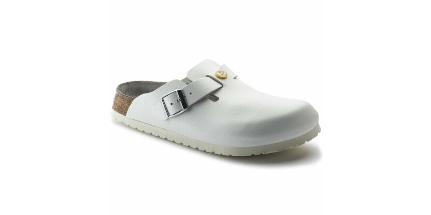 Birkenstock Boston Clog ESD Str. 42; White Narrow