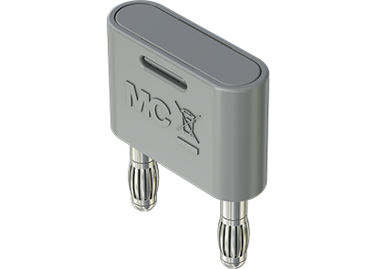 KS-4N-19 4mm insulated connecting plug grey