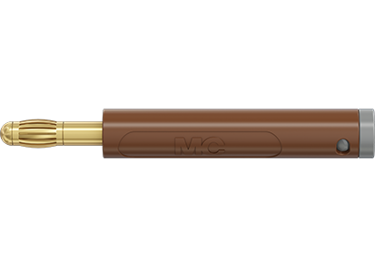 Stik AL-4A-39 brun forgyldt 30V AC/60V DC 32A