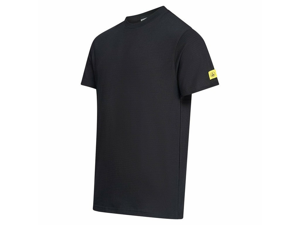 T-shirt ESD w/round neck black size p
