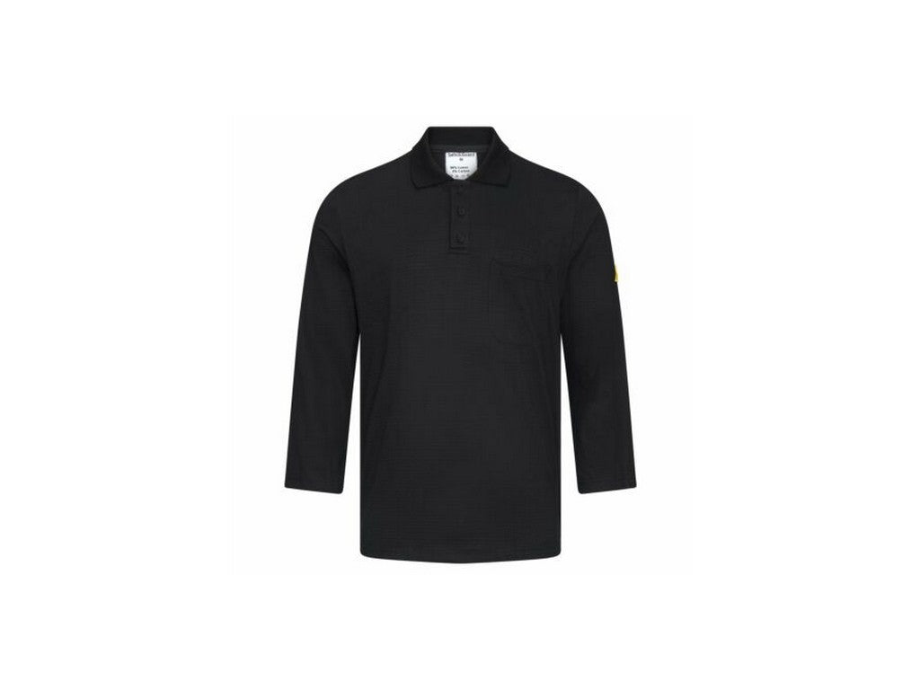 Polo ESD m/lange ærmer sort str. XL