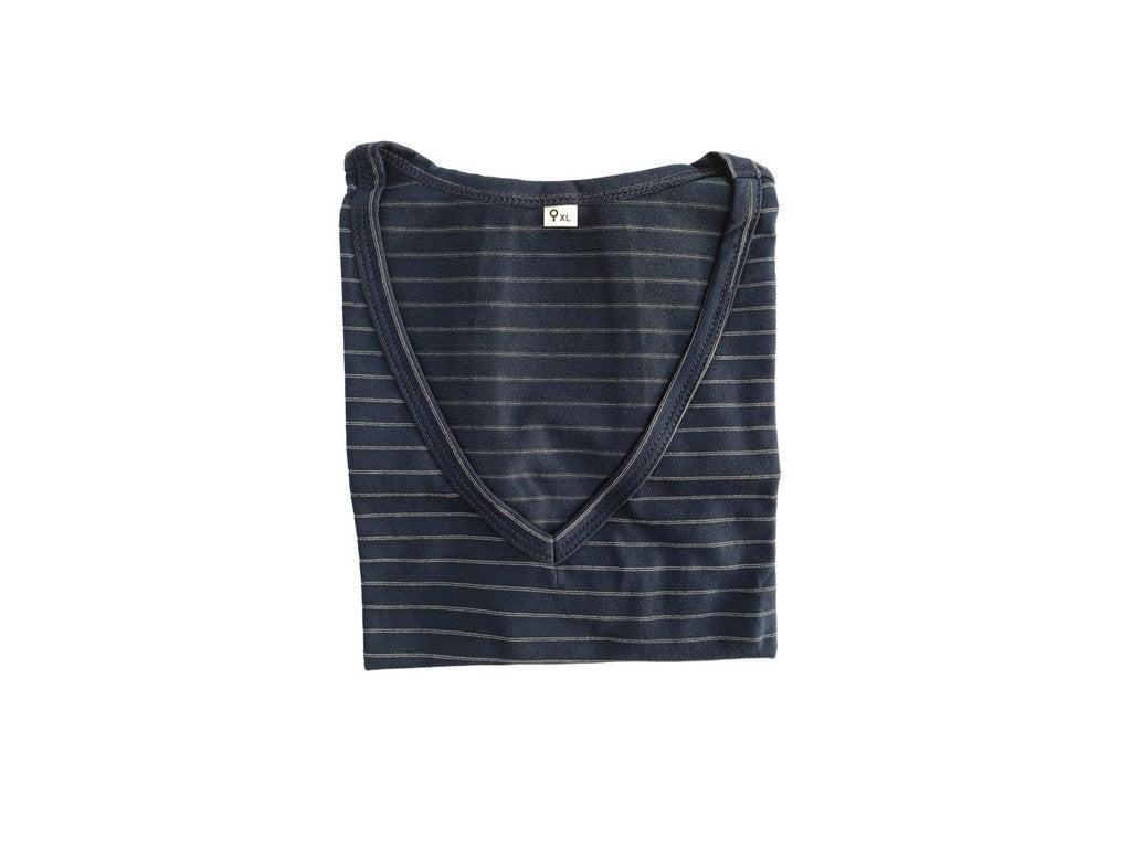 Tank top ESD Marineblå m/hvid  strib, str. XL