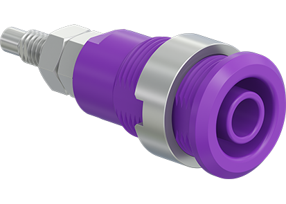Bøsning forniklet SLB4-G/N-X violet