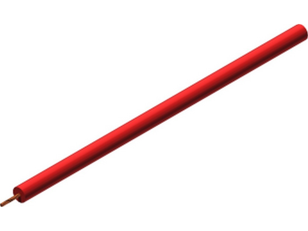 Silicone ledning 1,0mm² rød SILI-HV 1,0 - 19A/HIGH VOLTAGE