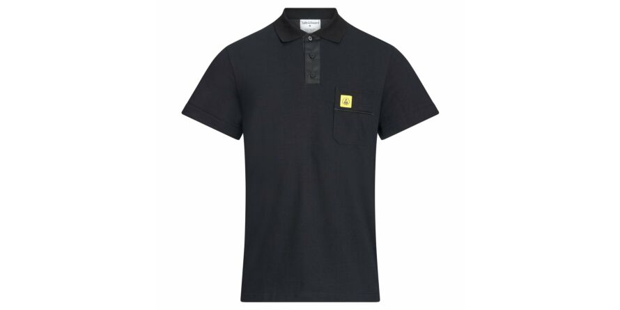 Polo ESD Sort K30-Pro str. L