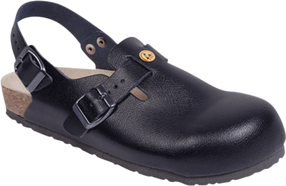 Weeger clog ADENAU Sort læder ESD Str. 47
