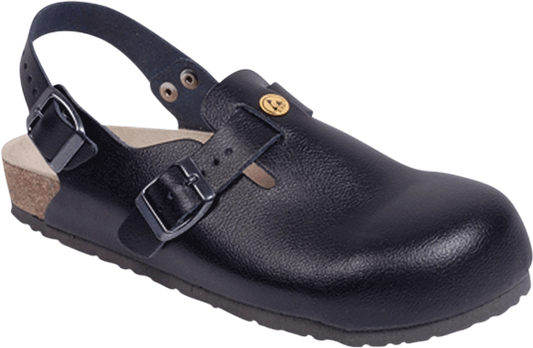 Weeger clog ADENAU Sort læder ESD Str. 47