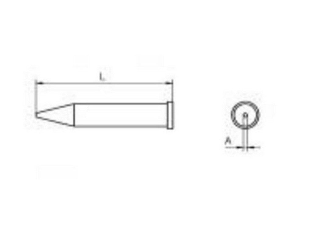 XT-O Loddespids 1,0 mm
