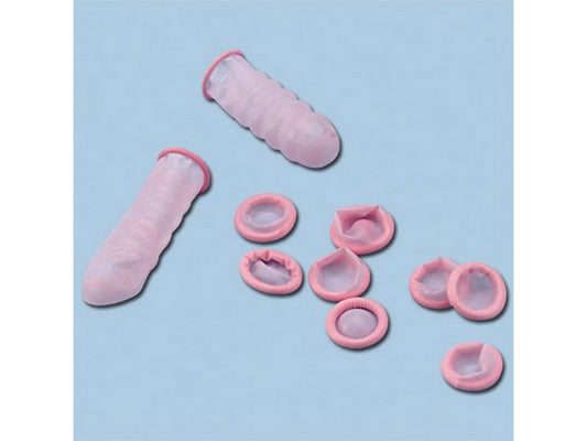 Finger dutter ESD str. L pink, pakke m/1440 stk.