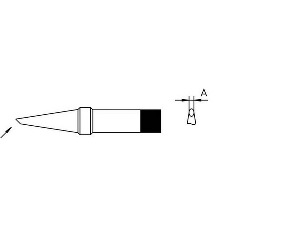 Loddespids 1,6mm 370°C PT-AA7