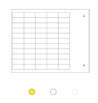 Cembre selvklæbende label 9x15mm hvid