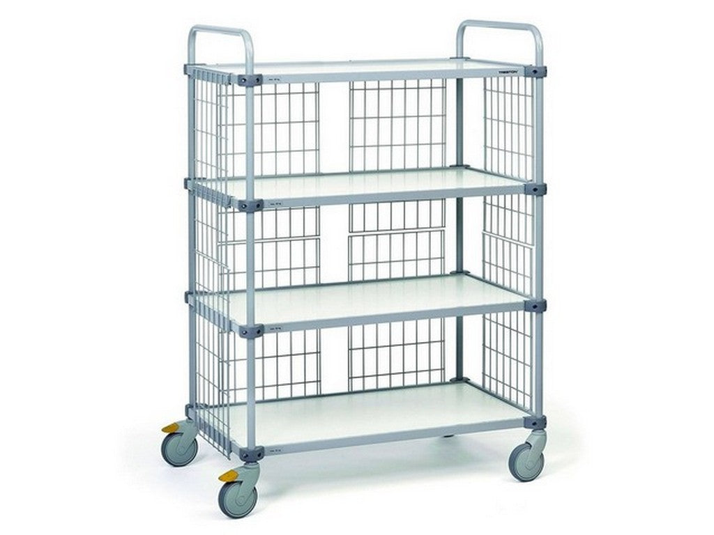 Rolling table w/4 adjustable shelves 535x1100x1535 ESD