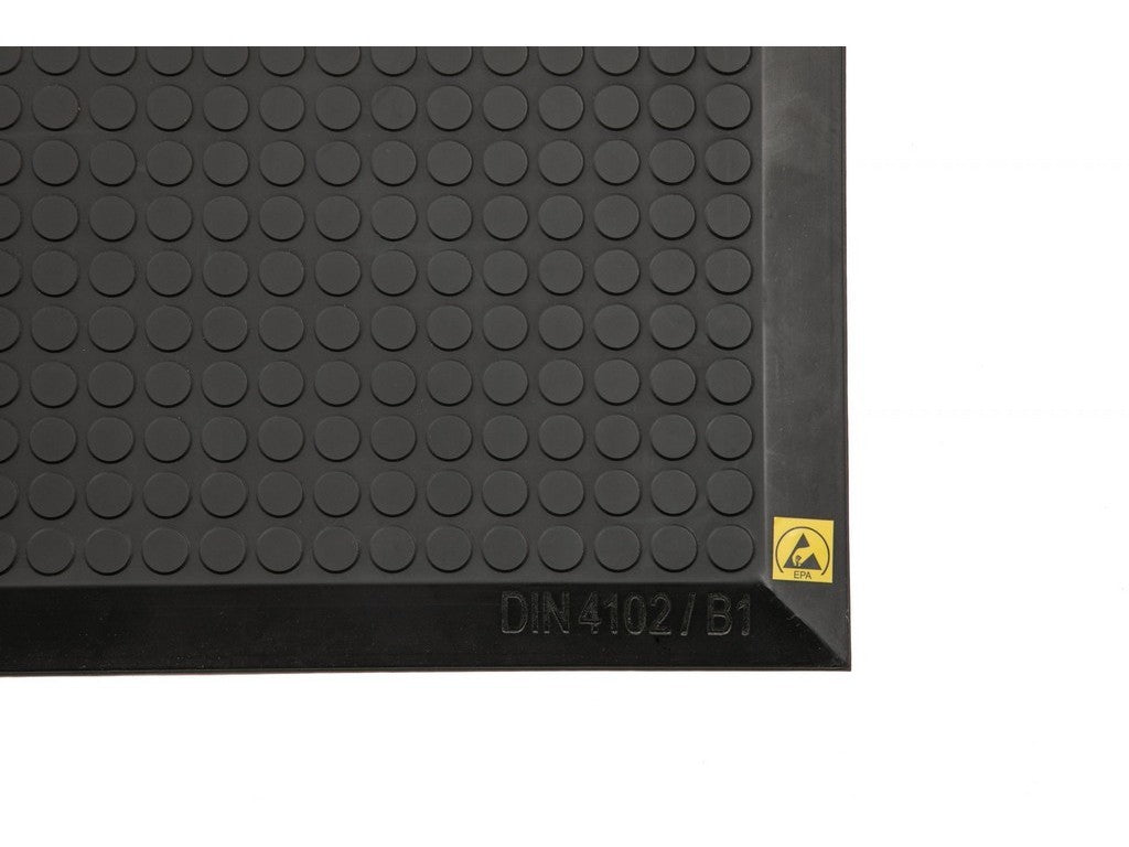 Standmåtte ESD m. flade bobler 96x1160 cm skrå kanter