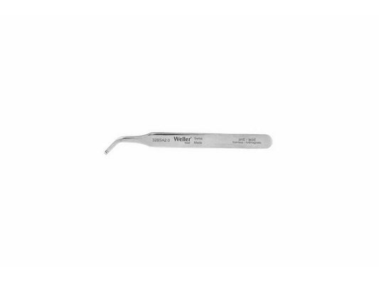 SMD tweezers, angled 45°, with round tips, dia. 2.5 mm/.098 inch.