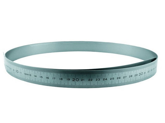 Stållineal  300x13x0,5 mm  FLEX type, V-H graduering