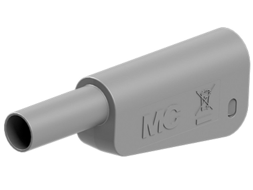 Insulation for banana plug KT-SL-4-39 Ø4mm GREY for 1mm wire for SLQ-4x +SLM-4x