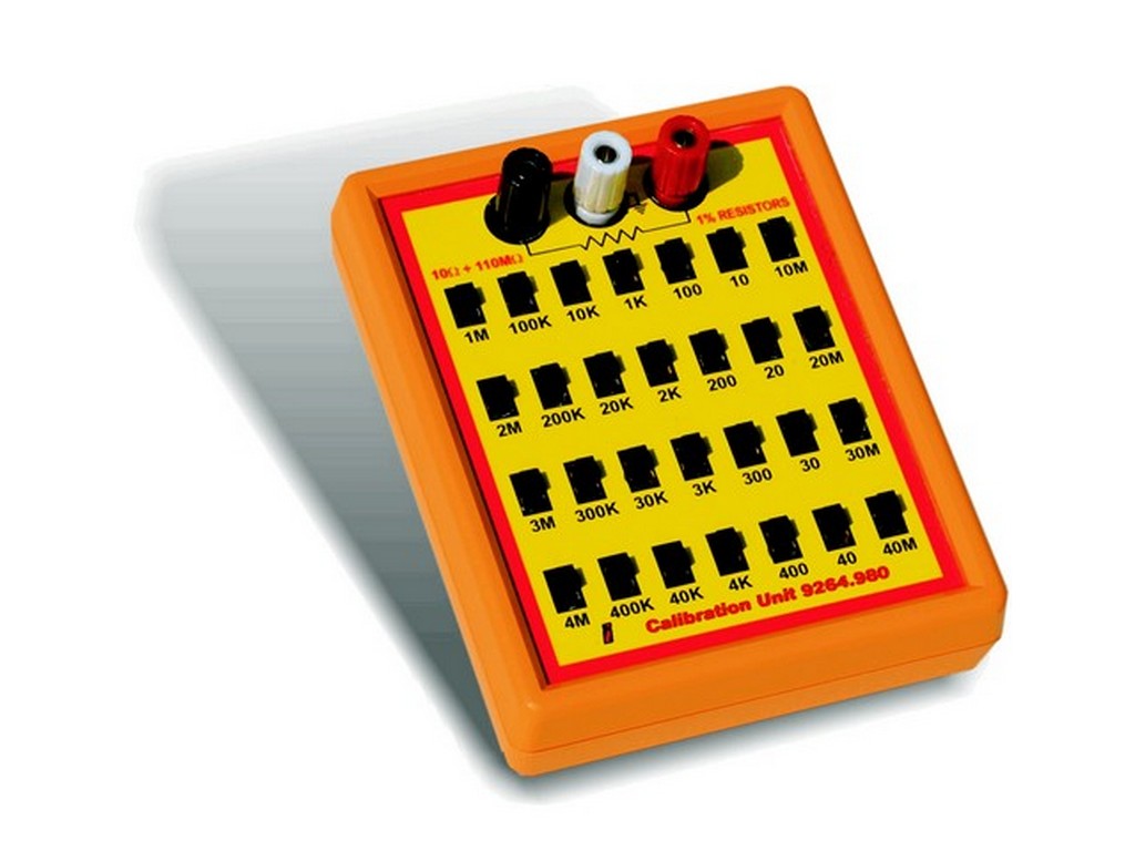 Modstandsbox for kaliberings- enhed 10 ohm til 110 Mohm
