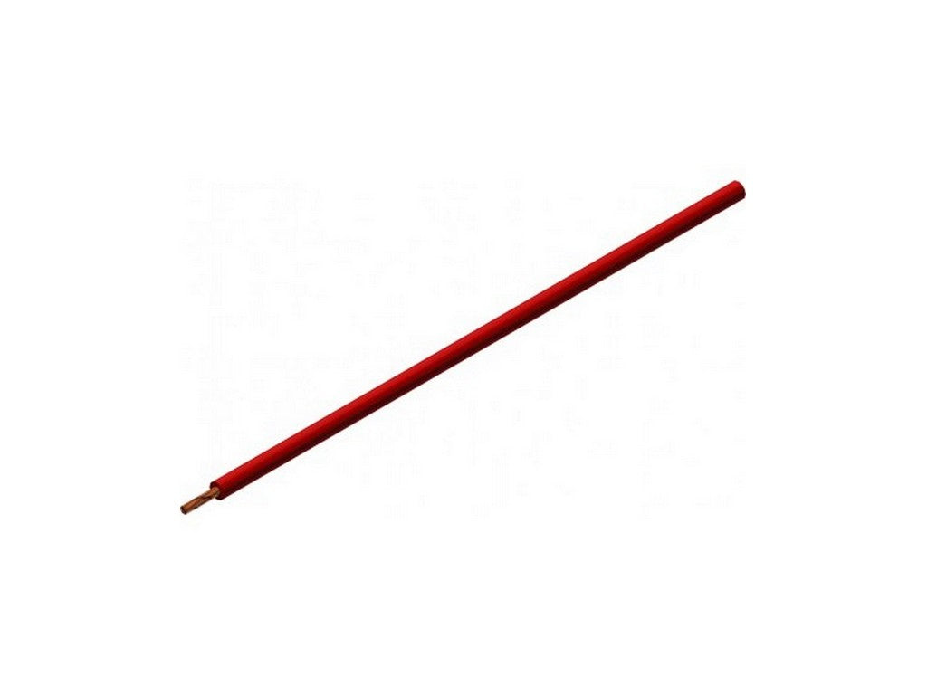 Ledning 100m FLEXI-1V 0,75 Rød