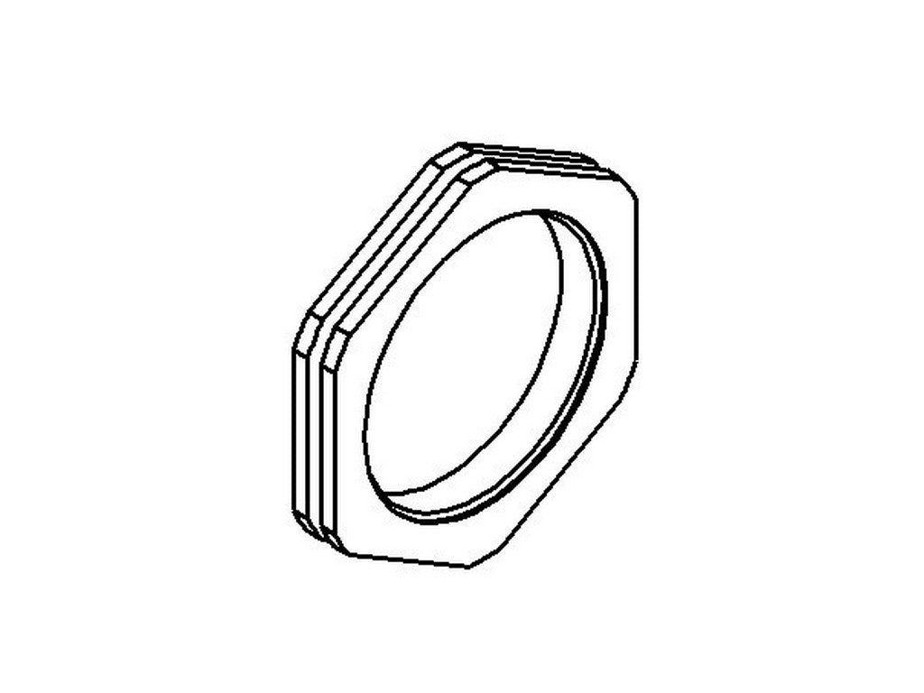 Nut polyamide black PG42