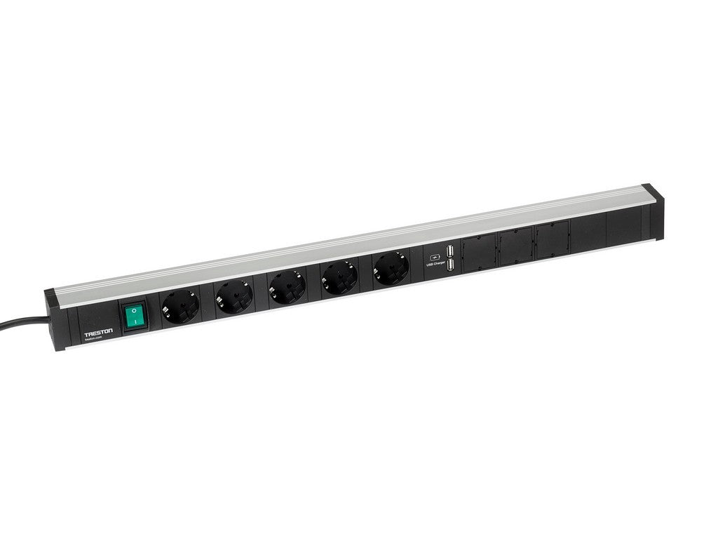 Energy rail Model 683/1 5 sockets + switch + 2xUSB + 3xCM