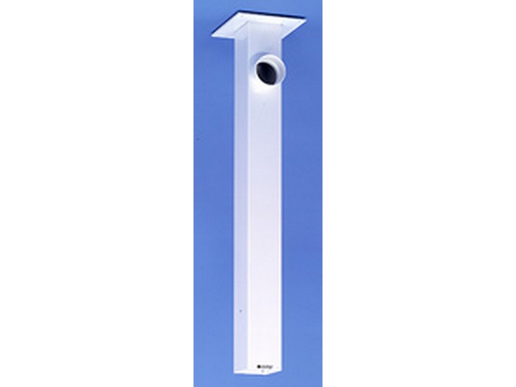 Sokkelkasse 1250 mm m/muffe, hvid