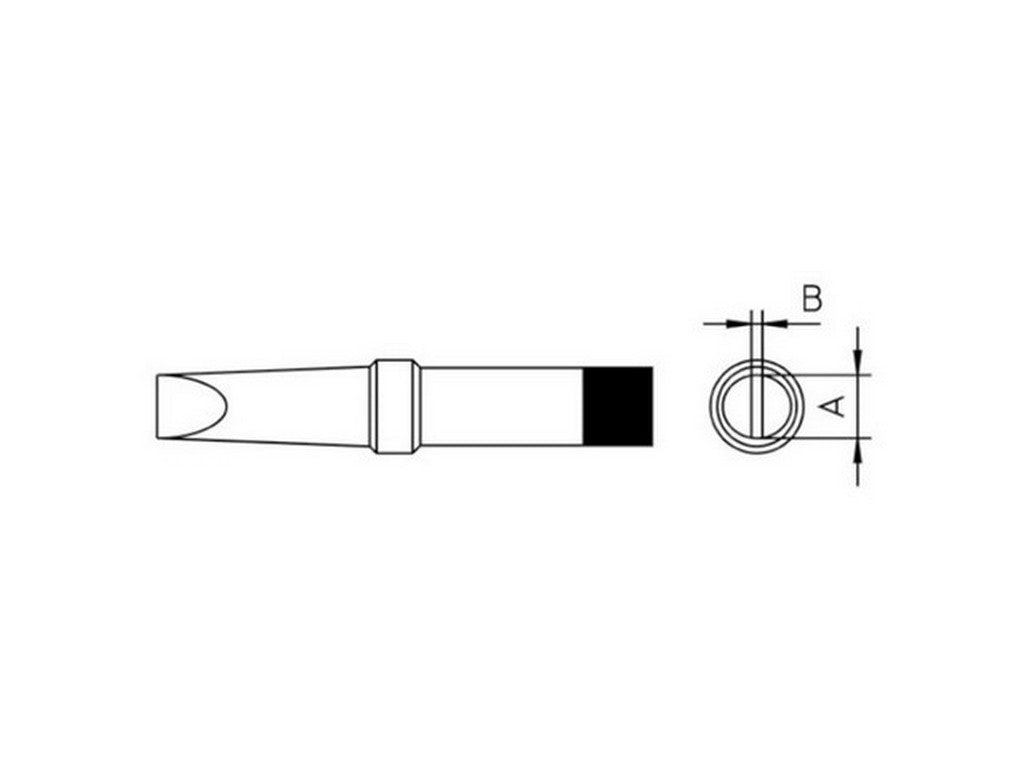 Loddespids 480°C 4,8mm mejsel