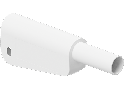 Banana plug Ø4mm SLM-4A-46 white 1000V CATII 32A/600V CATIII 32A