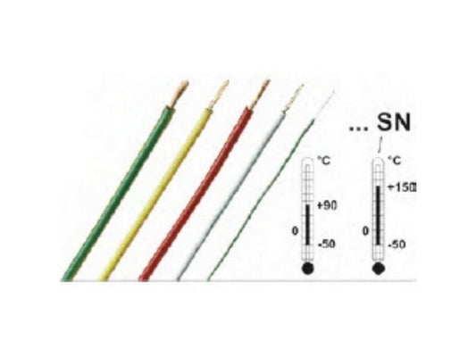 Silicone ledning 2,5mm² blå SILI-1V - 1500V 32A