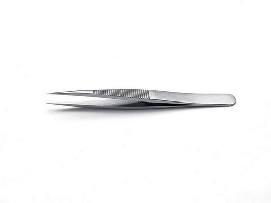 Tweezers knurled grip 110mm very strong tip