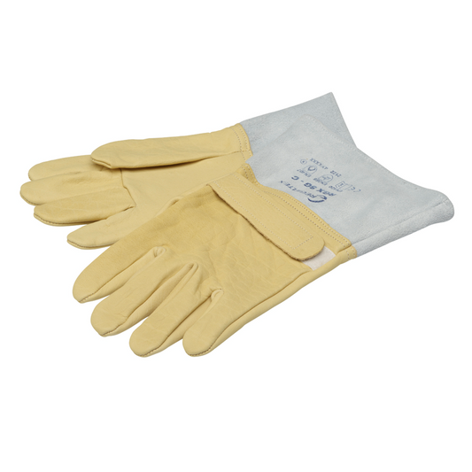 5-fingers overhandske t/GLE-handsker i ko-læder, One-Size fits all