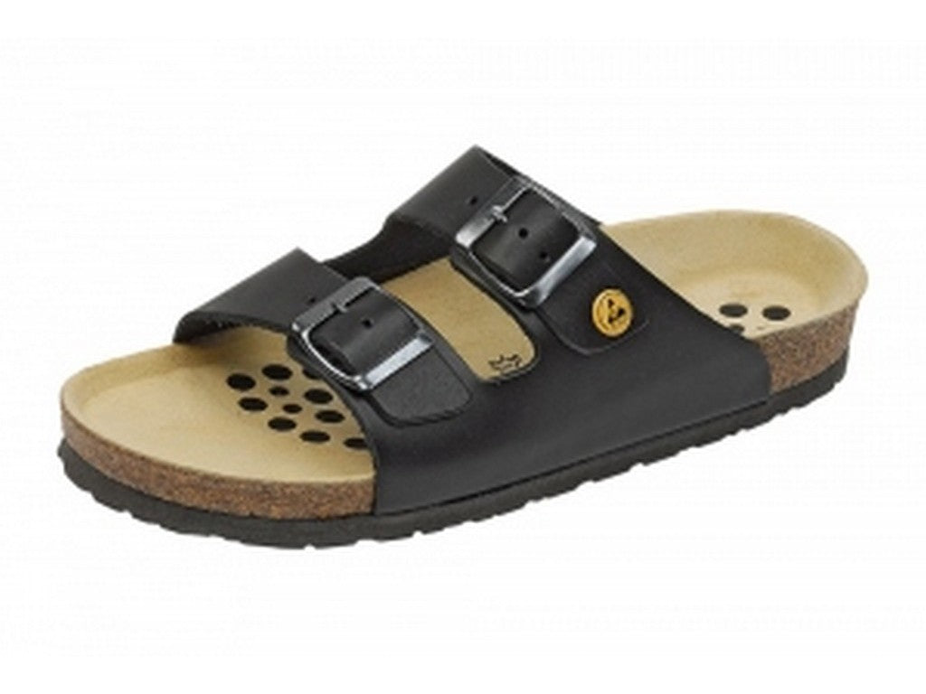 Weeger sandal sort læder ESD str. 37