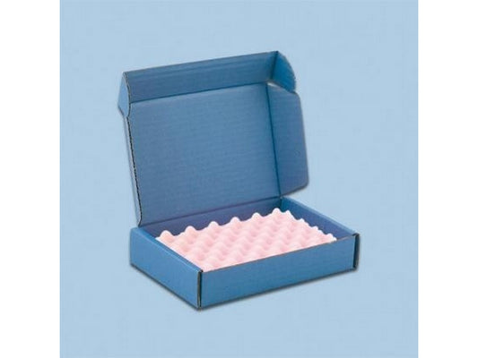 ESD Mailing box CORTRONIC blå pk m/10 stk. m/print & u/skum