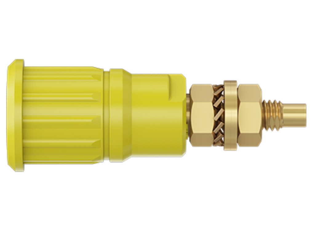 Socket SEB4-G gold-plated yellow CAT III 1000V 32A