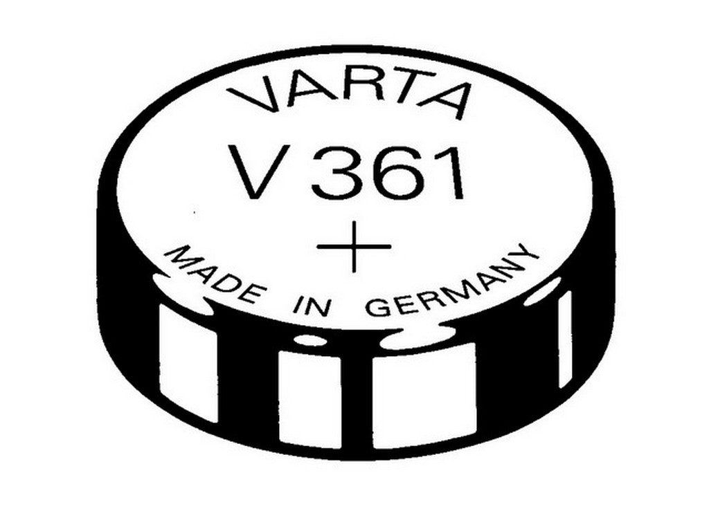 Varta battery V361 silver oxide 1.55V; 18mAh; Ø7.9x2.1mm SR58 High Drain