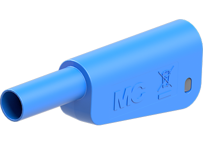 Bananstik Ø4mm SLM-4A-46 Blå 1000V CATII 32A/600V CATIII 32A