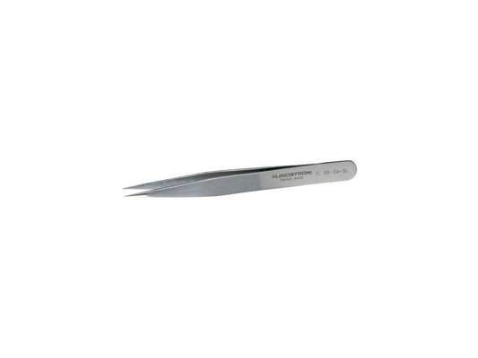 Lindström tweezers antimagnetic stainless steel high precision with flat edge and strong tips 120mm