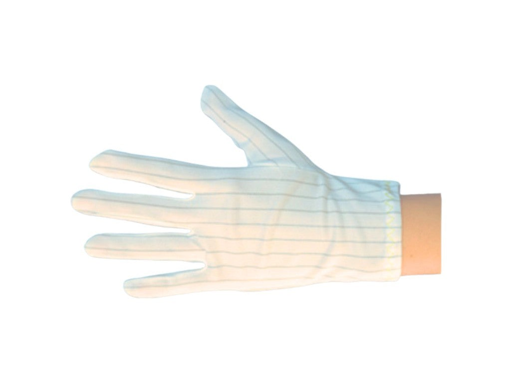 Handsker ESD Str. M i polyester med Conduktive tråde.