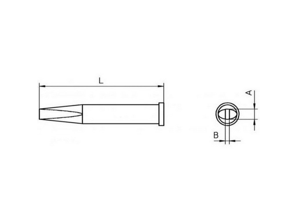 XT-M Loddespids 3,2x1,2 mm