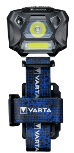 Varta WORK FLEX MOTION SENSOR H20 pandelygte m/8 lysstyrker  incl. 3 x AAA batterier